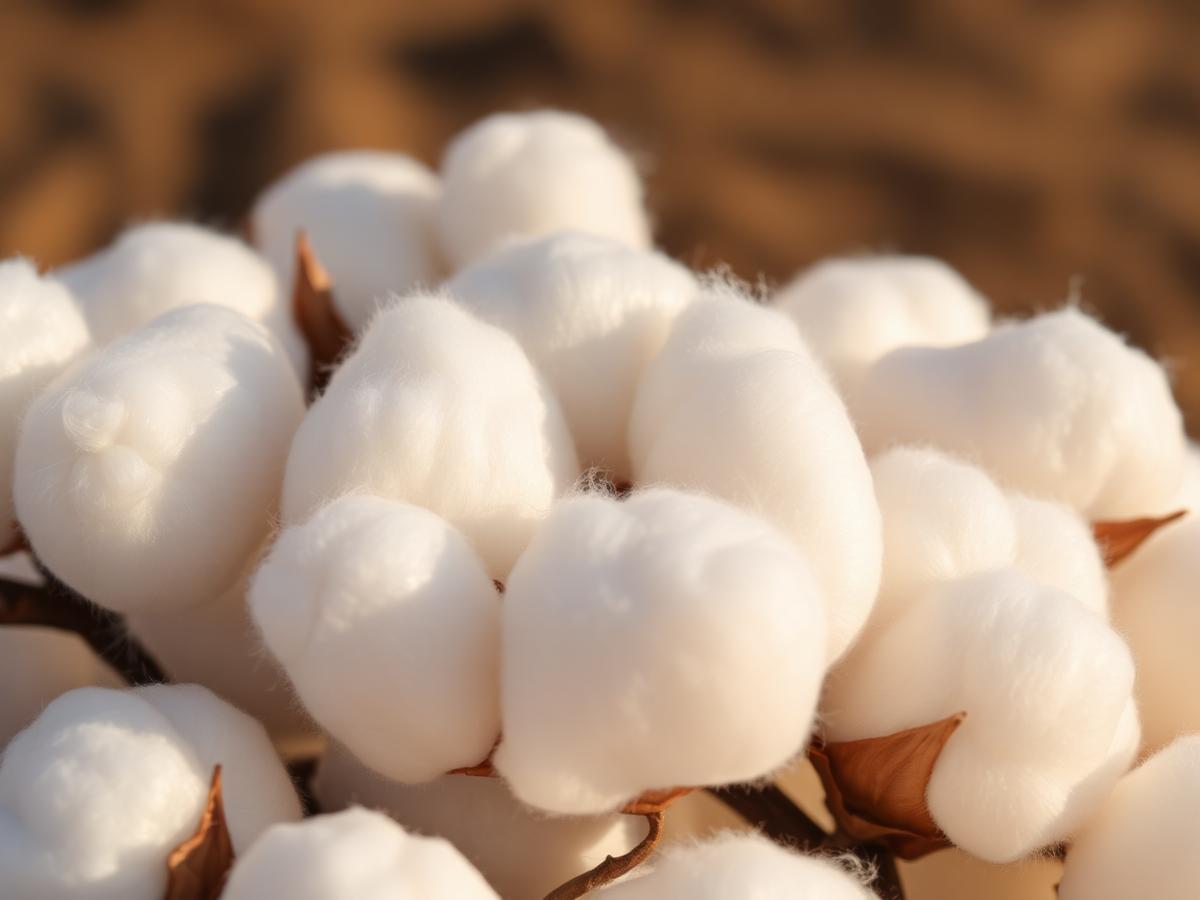 Raw cotton bales and cotton seeds